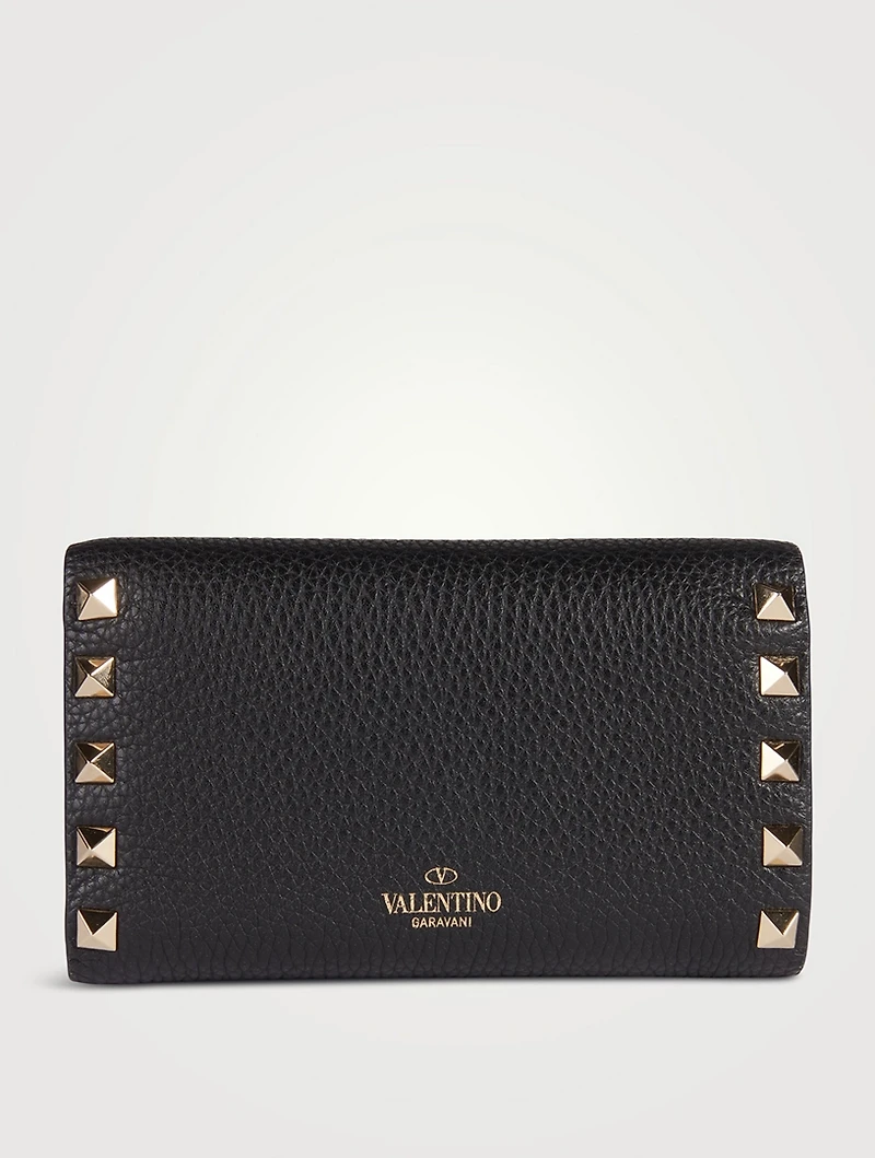 Rockstud Leather Wallet