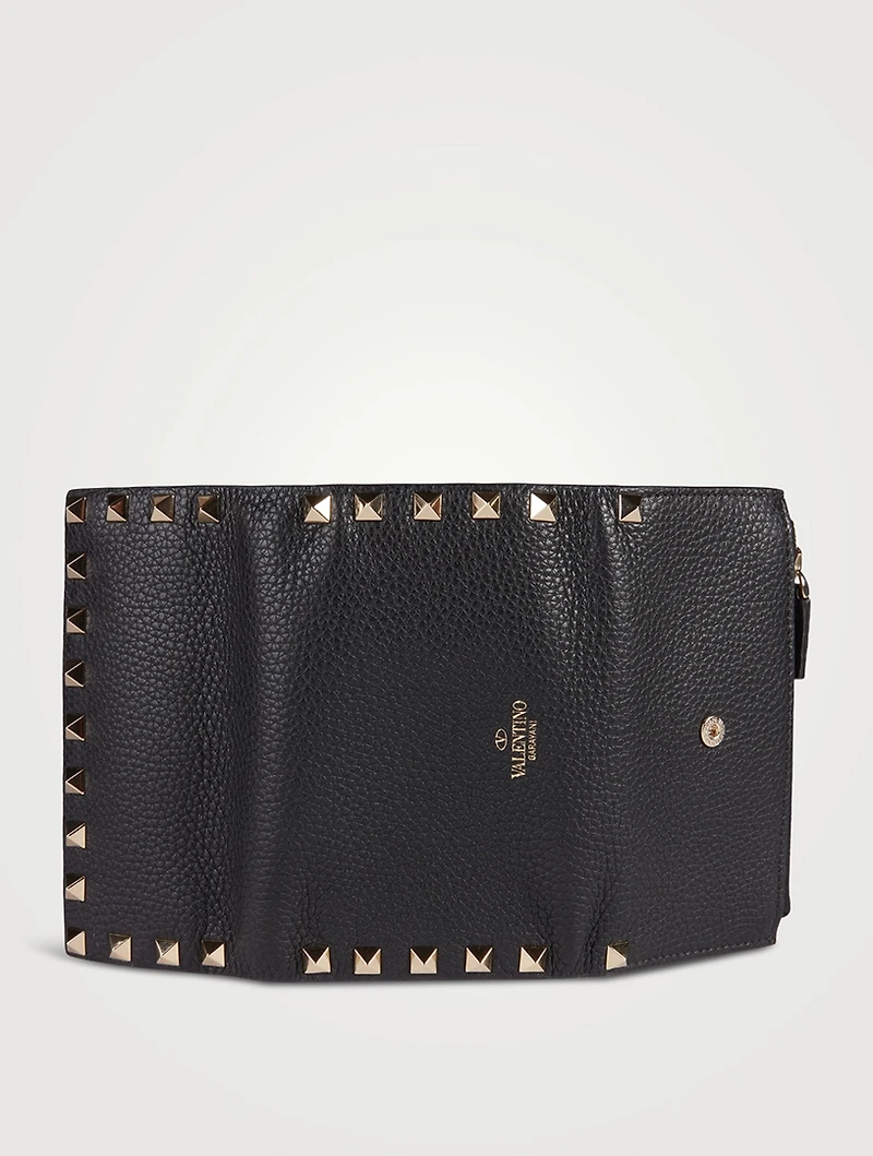 Rockstud Leather Wallet