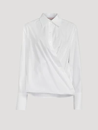 Poplin Wrap Shirt