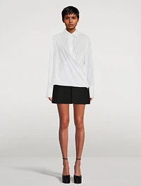 Poplin Wrap Shirt