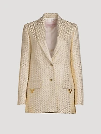 Bouclé V Optical Blazer