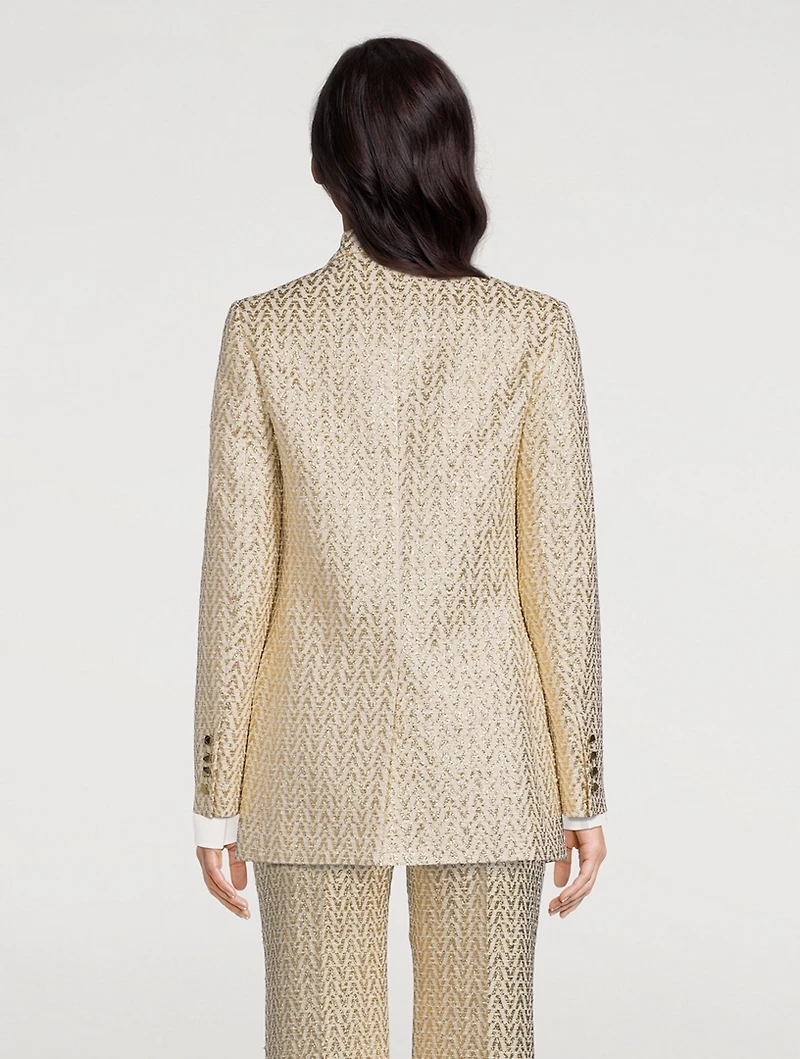 Bouclé V Optical Blazer