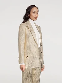 Bouclé V Optical Blazer