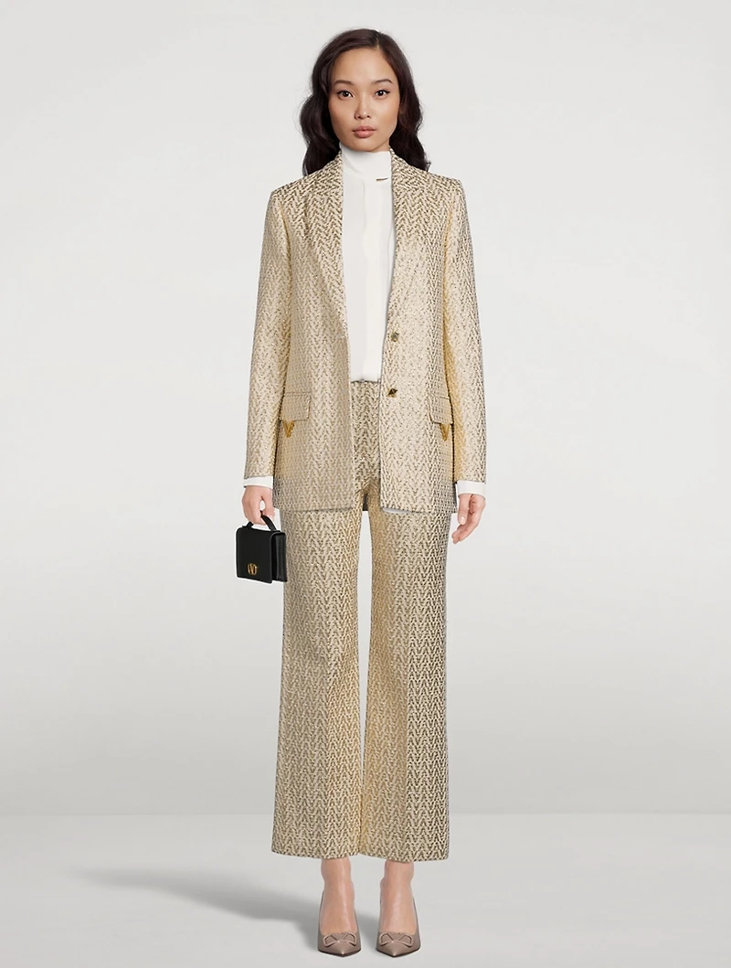 Bouclé V Optical Blazer