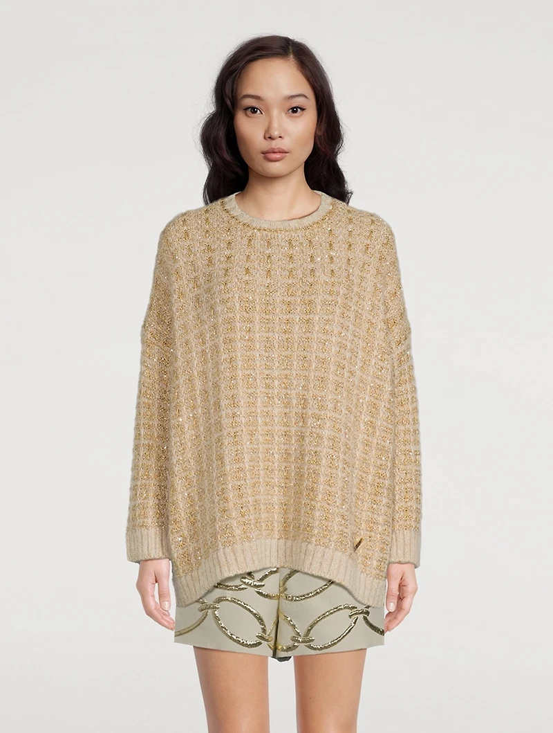Tweed Lurex Sweater