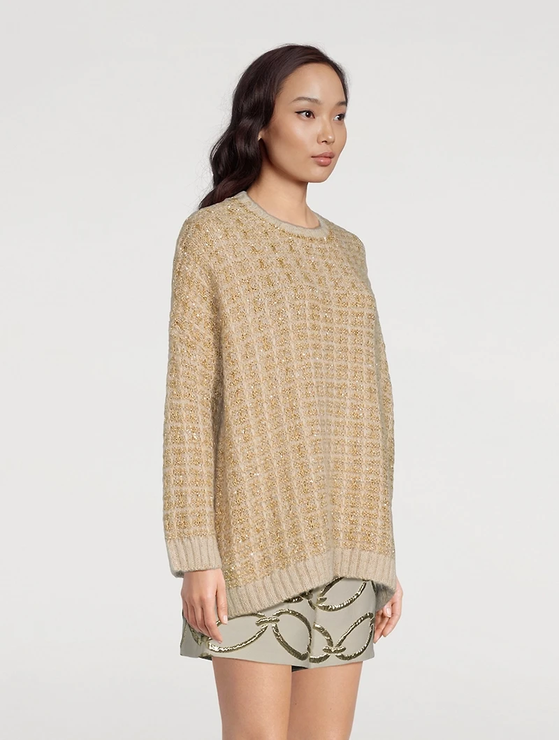 Tweed Lurex Sweater