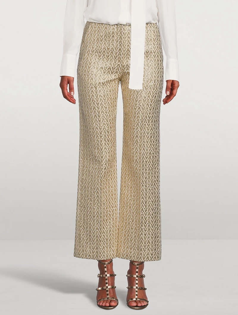 Bouclé V Optical Trousers