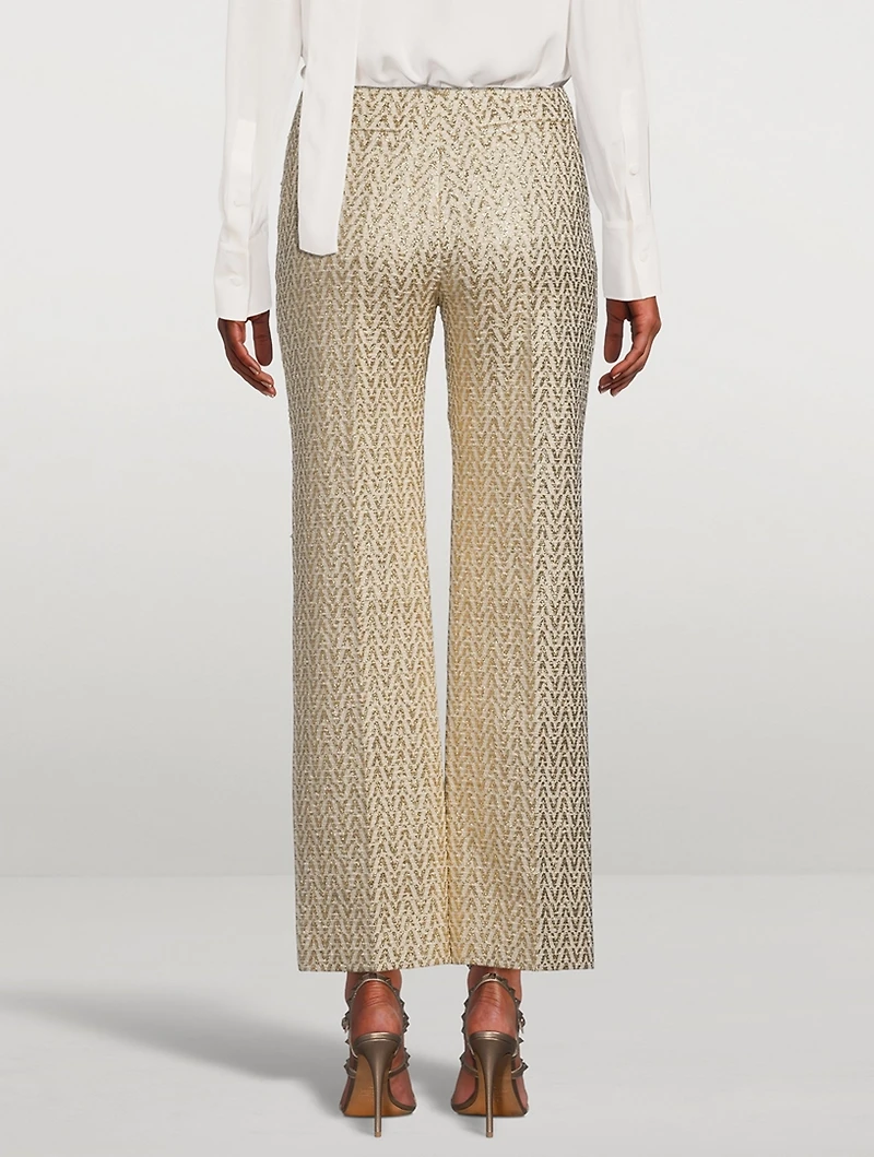 Bouclé V Optical Trousers