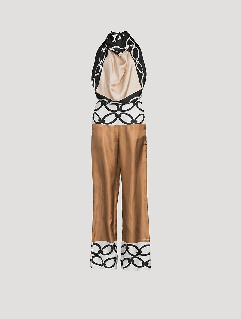 Valentino Chain 1967 Silk Jumpsuit