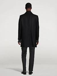 Wool And Cashmere Coat With Bib