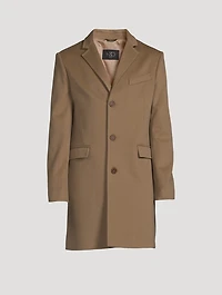 Wool Three-Button Coat