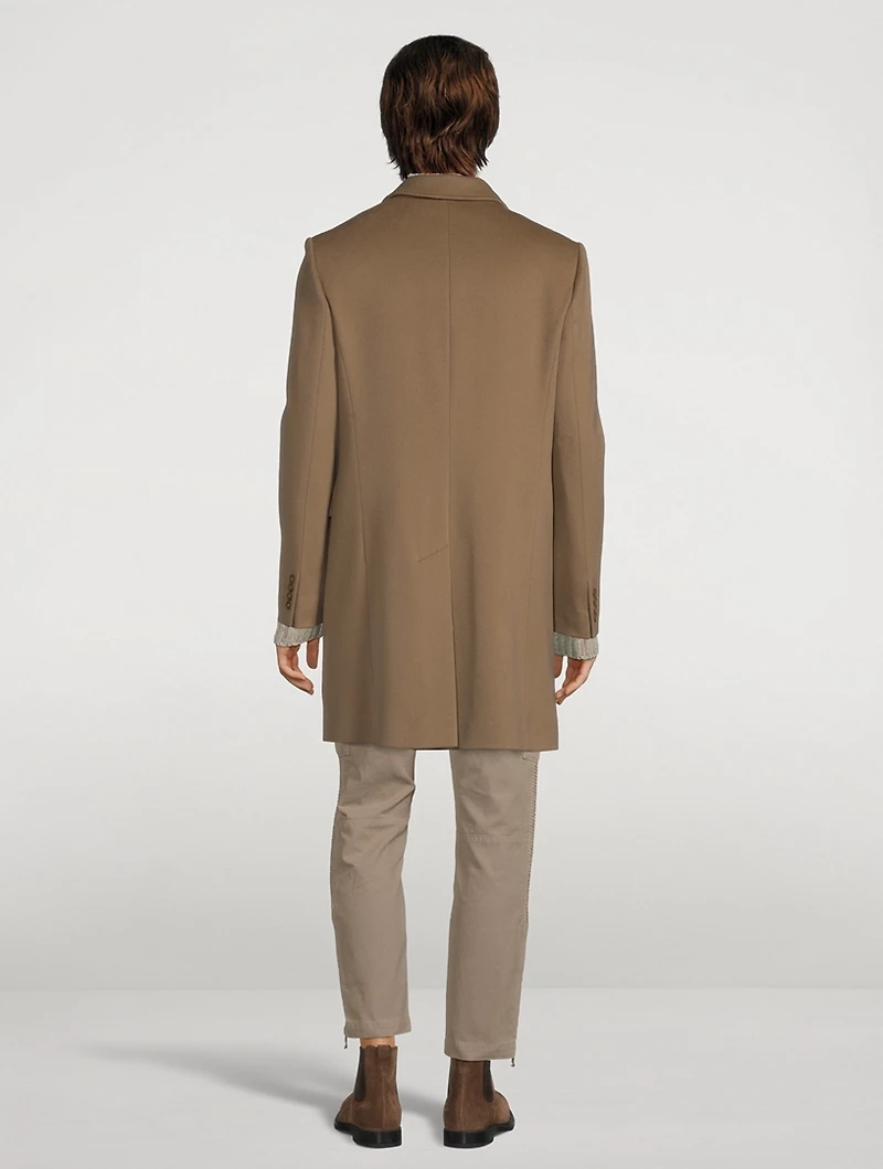 Wool Three-Button Coat