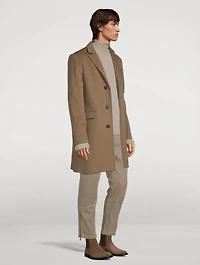 Wool Three-Button Coat