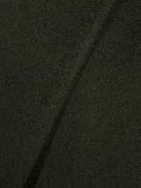 Wool Double-Breasted Coat With Zip Pockets