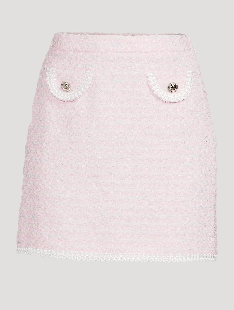Tweed Lurex Mini Skirt
