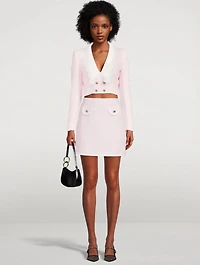 Tweed Lurex Mini Skirt
