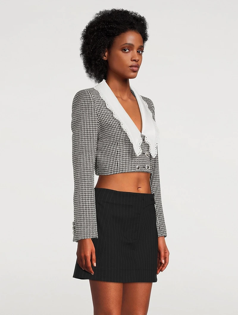 Tweed Lurex Cropped Jacket