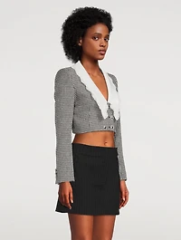 Tweed Lurex Cropped Jacket