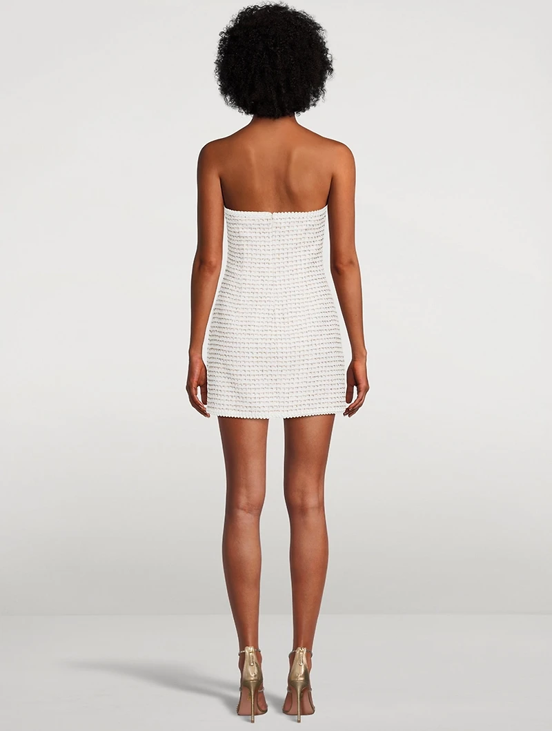 Tweed Lurex Halter Dress