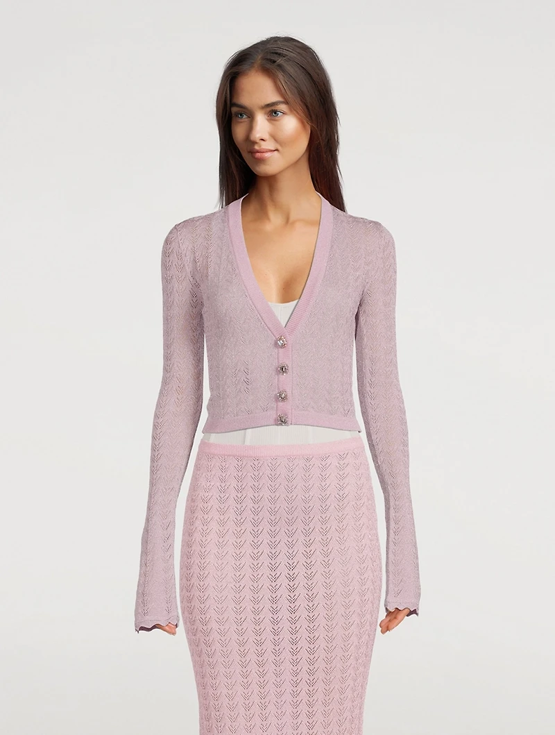 Lurex Lace Cardigan