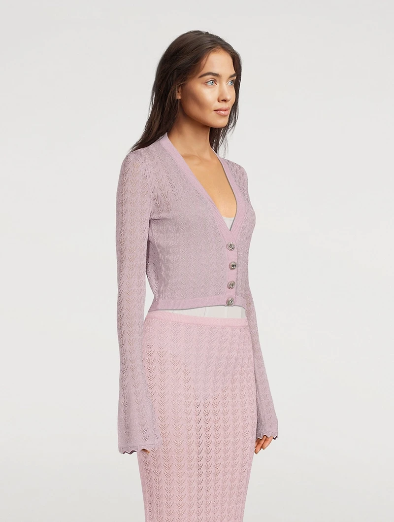 Lurex Lace Cardigan