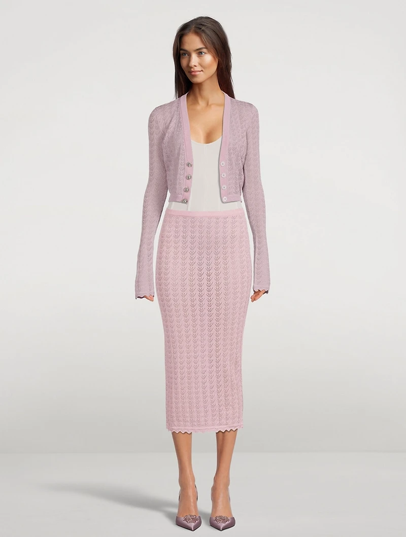 Lurex Lace Cardigan