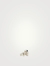 Tessa 18K White Gold Diamond Circle Stud Earrings