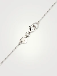 Tessa 18K White Gold Diamond Navette Pendant Necklace