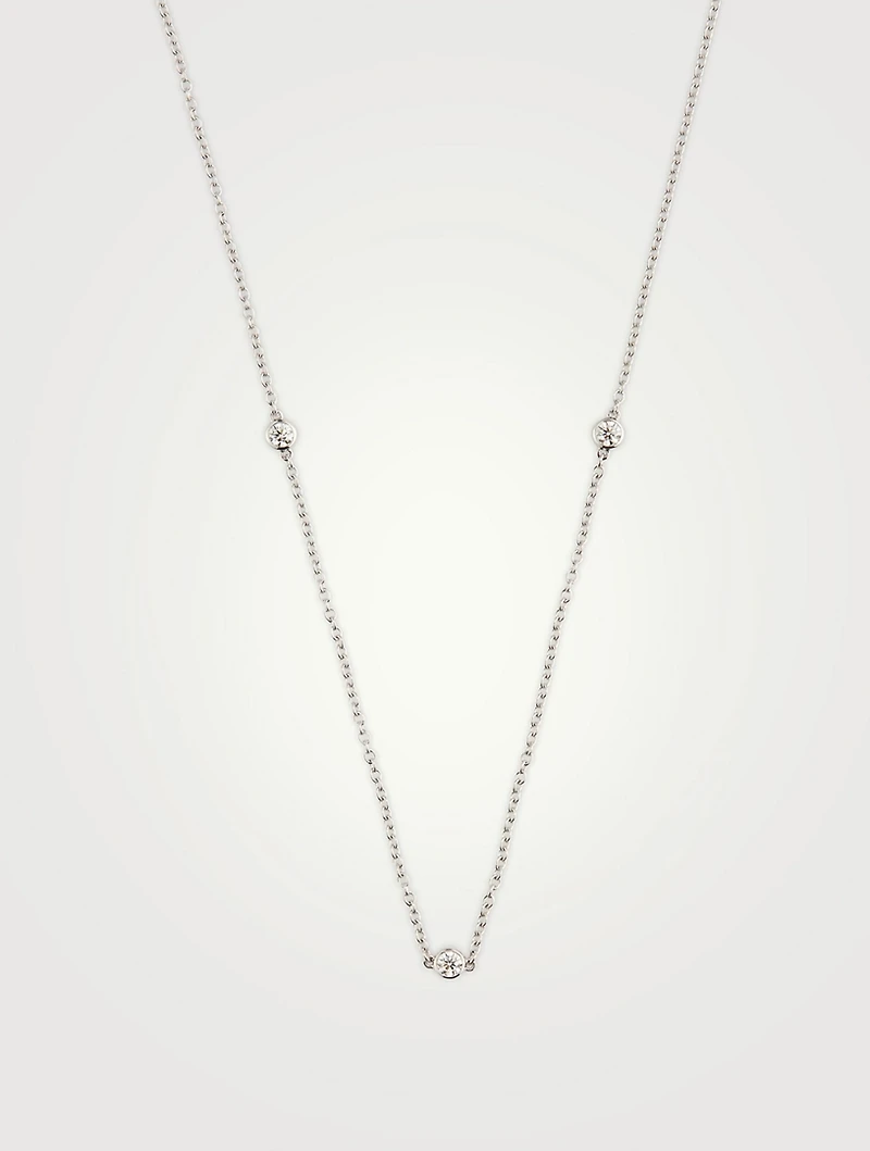 Signature BBTY Five-Stone Necklace With Diamonds