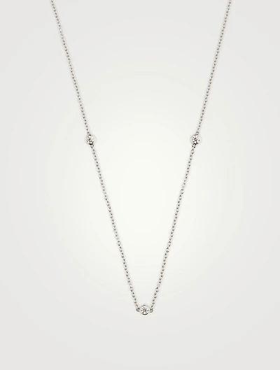 Signature BBTY Five-Stone Necklace With Diamonds