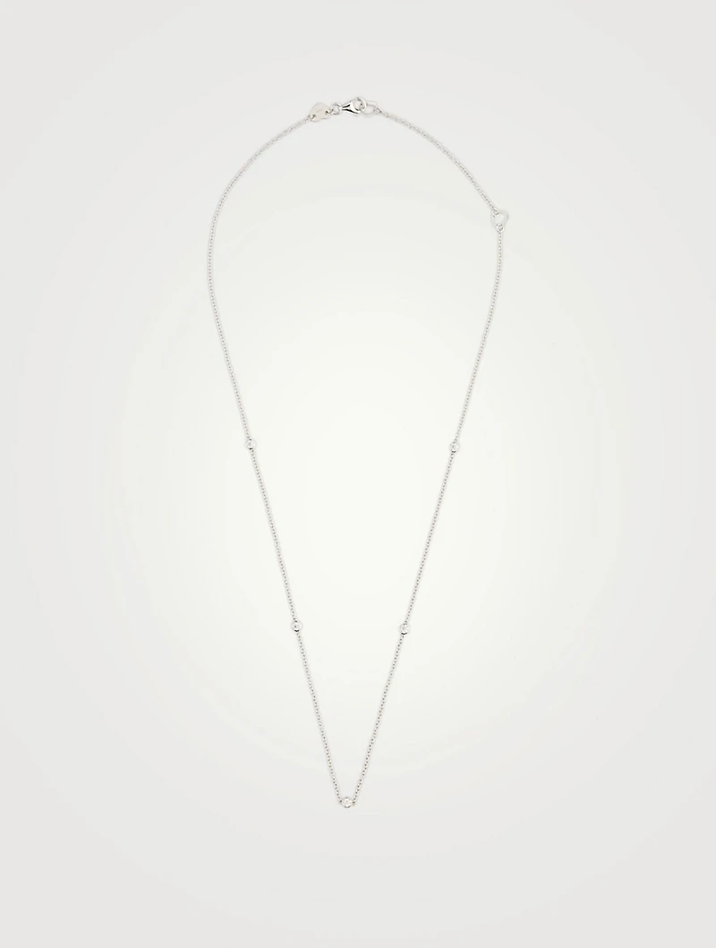Signature BBTY Five-Stone Necklace With Diamonds