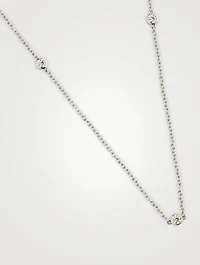 Signature BBTY Five-Stone Necklace With Diamonds