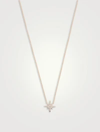 Charmed 18K Rose Gold Starburst Pendant Necklace With Diamonds