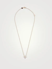 Charmed 18K Rose Gold Starburst Pendant Necklace With Diamonds