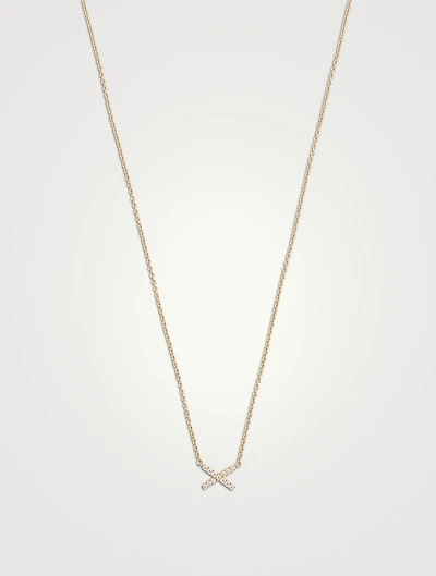 Charmed 18K Gold Pendant Necklace With Diamonds