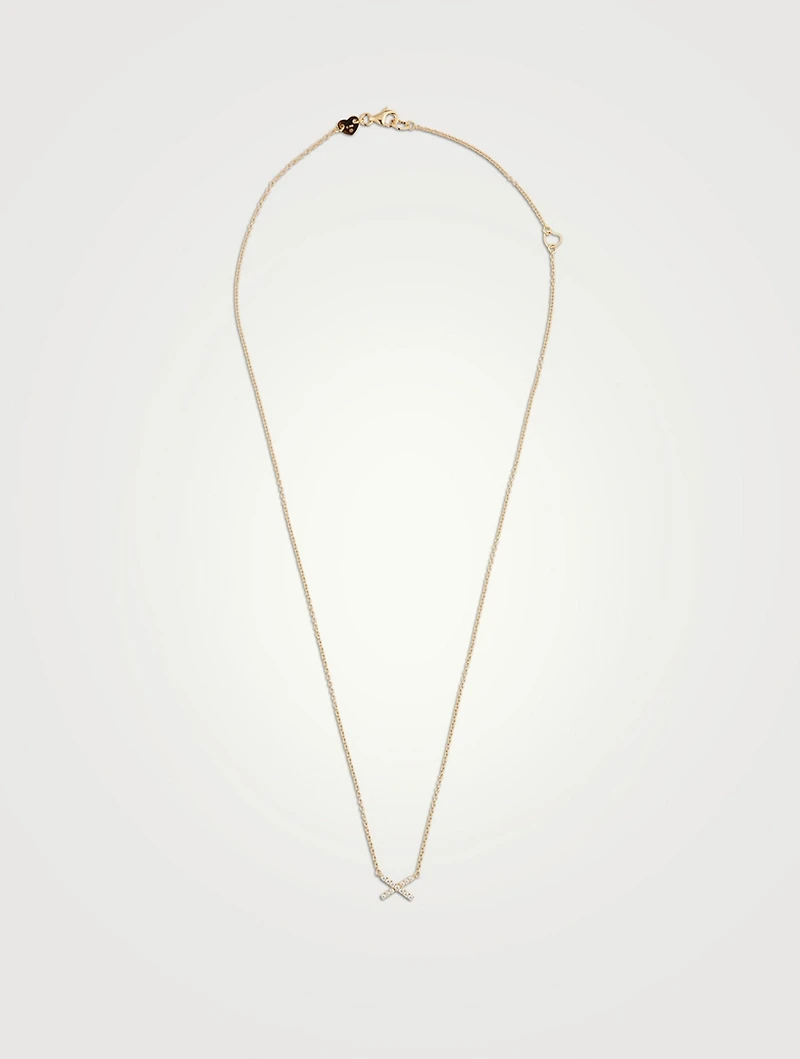 Charmed 18K Gold Pendant Necklace With Diamonds