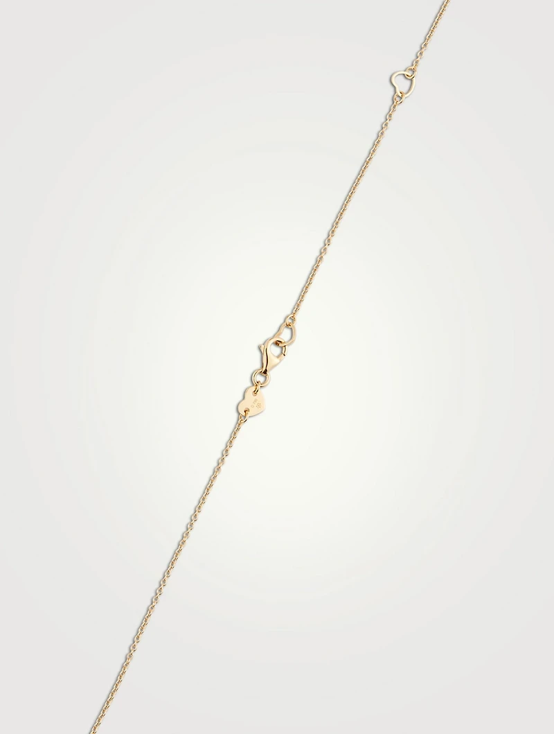 Charmed 18K Gold Pendant Necklace With Diamonds