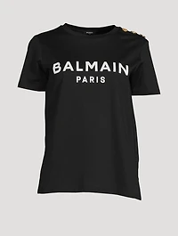Logo T-Shirt With Buttons
