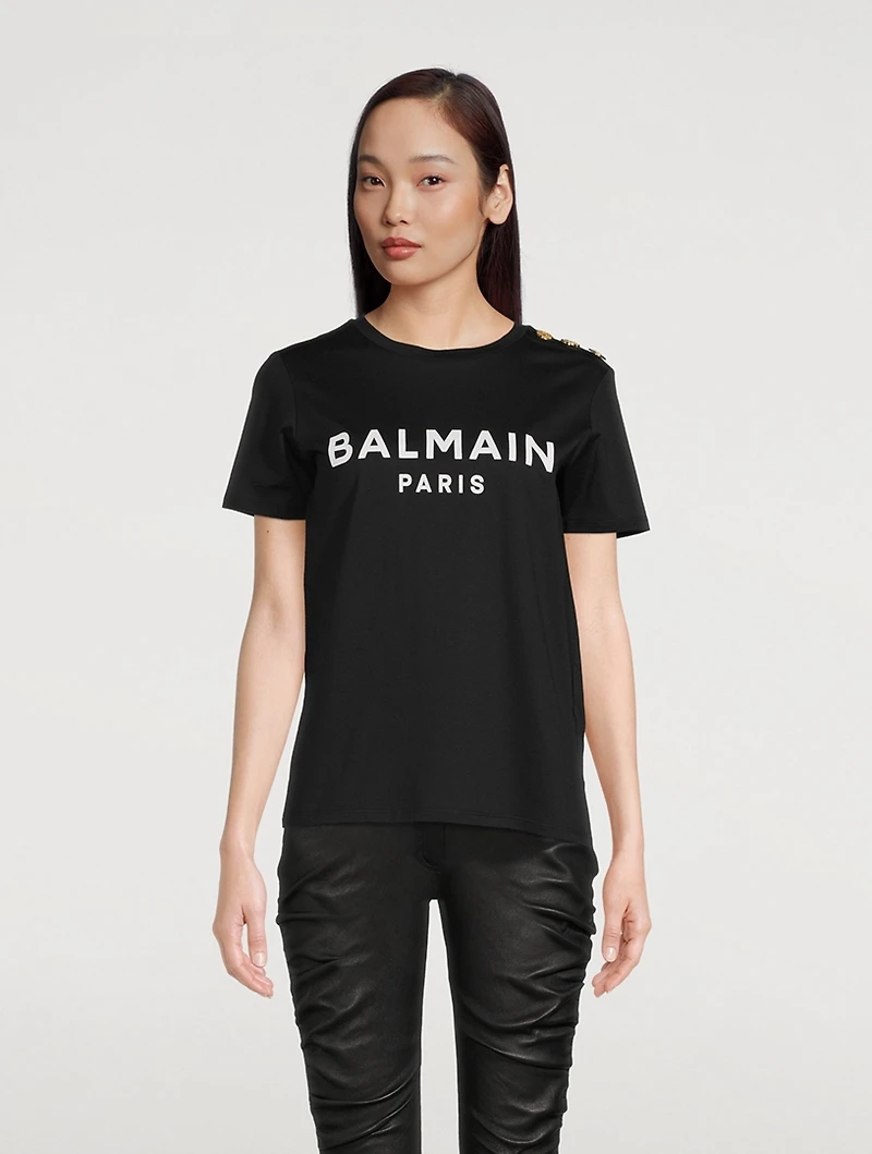 Logo T-Shirt With Buttons