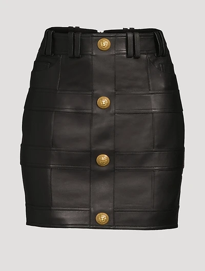 Leather Mini Skirt