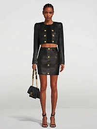 Leather Mini Skirt