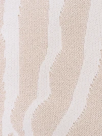 Zebra Stripe Jacquard Mini Skirt