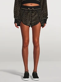 Monogram Velvet Jacquard Shorts