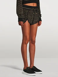 Monogram Velvet Jacquard Shorts
