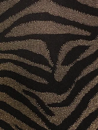 Zebra Stripe Jacquard Mini Dress