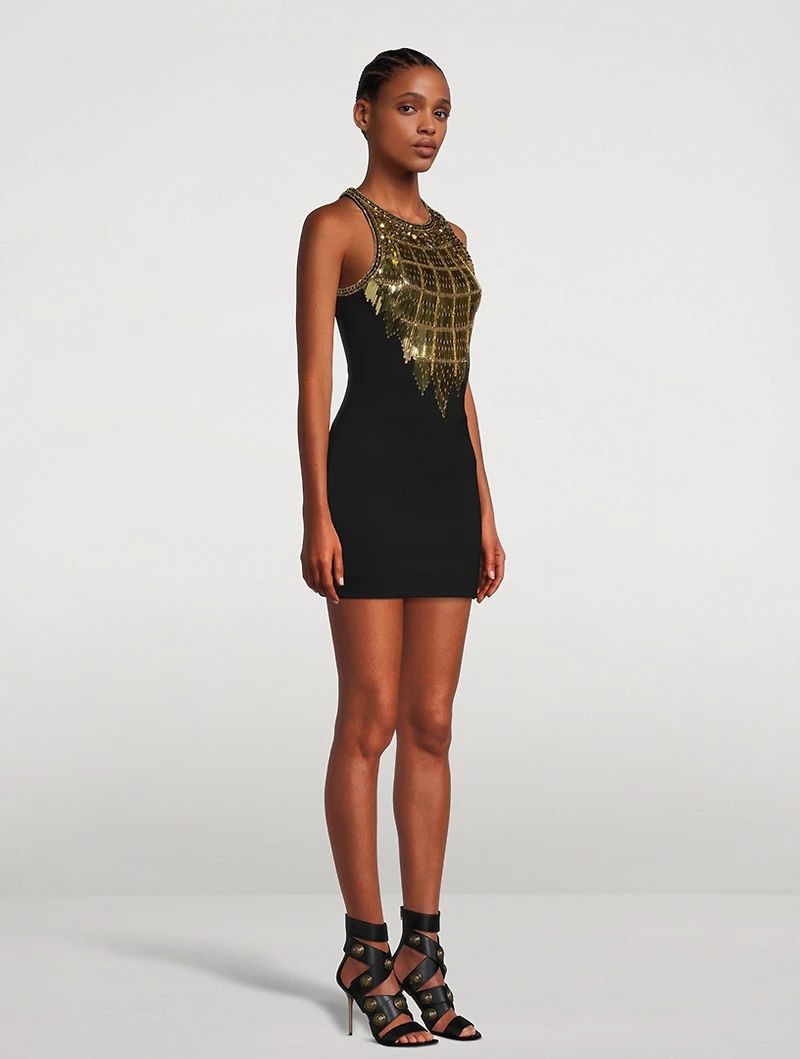 Grain De Poudre Embellished Mini Dress