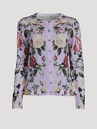 Cardigan Rose Print