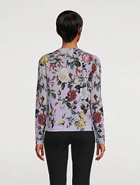 Cardigan Rose Print
