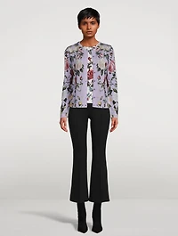 Cardigan Rose Print