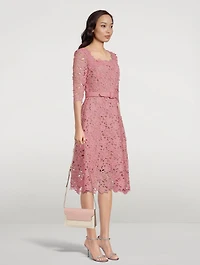 Floral Guipure Lace Dress